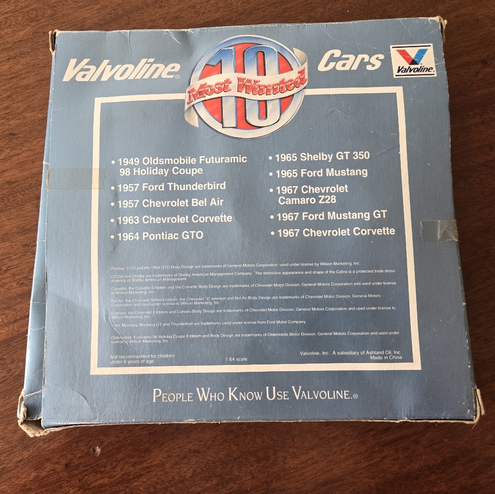 Valvoline Cars Most Wanted vintage match box cars? Box is beatup cars pristine - Picture 6 of 8